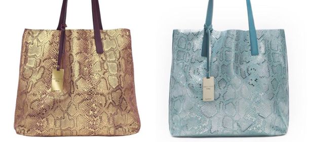 Coccinelle lancia le B.Live: shopper reversibili di pelle pitonata
