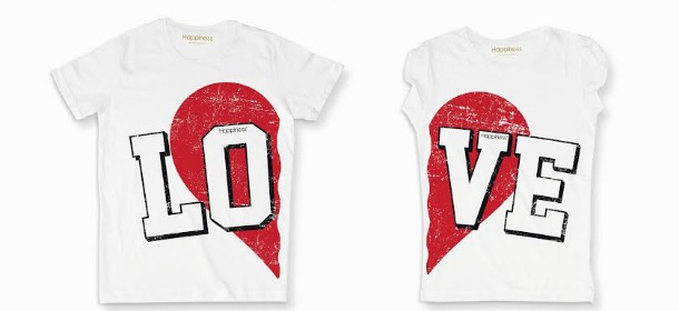 Happiness: le t-shirt di San Valentino sono inseparabili