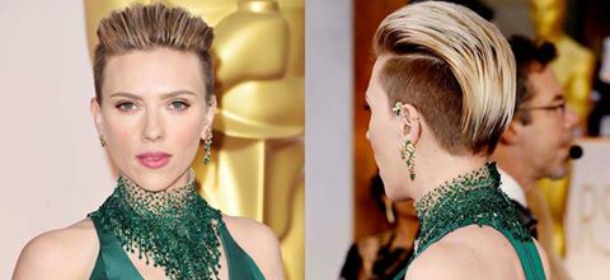 Scarlett Johansson: lo scalpo sfoggiato la notte degli Oscar fa tendenza [FOTO]