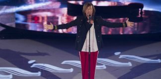 Gianna Nannini ospite ad Amici: capitano in All Star. Il look a prova di playback