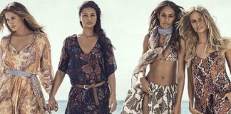 H&M: in riva al mare con Adriana Lima, Doutzen Kroes, Joan Smalls e Natasha Poly