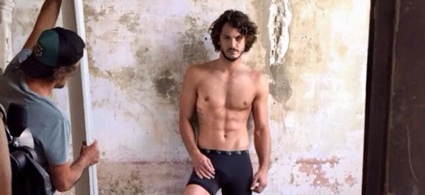 Giovanni Masiero, shooting per Razza Pura: foto dal backstage