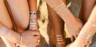 La moda dei Metallic Tatoo direttamente sulla pelle rimpiazza i gioielli