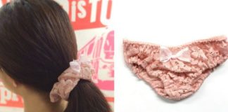 Slip in pizzo come fermacapelli: la nuova moda arriva dal Giappone