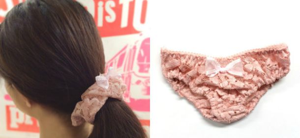 Slip in pizzo come fermacapelli: la nuova moda arriva dal Giappone