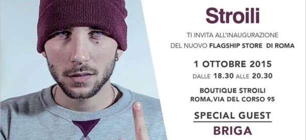 Stroili, inaugurazione di una nuova boutique a Roma: Briga special guest