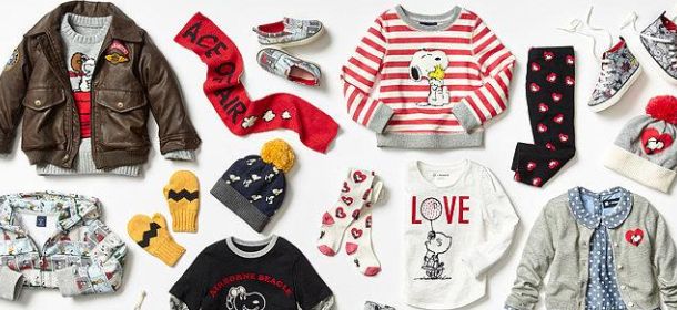 Peanuts mania, Gap realizza una capsule collection per i più piccoli