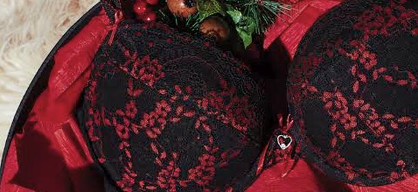 Lovable, pizzo nero e rosso per il Natale 2015