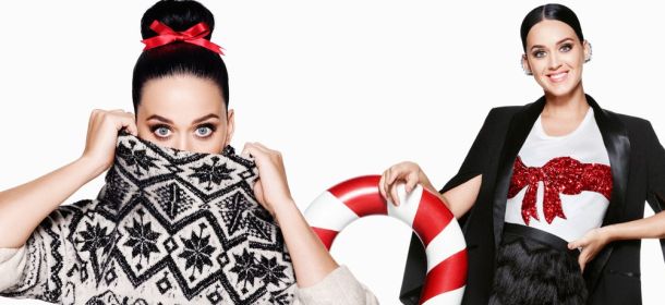 H&M, Katy Perry nelle prime immagini ufficiali della campagna natalizia