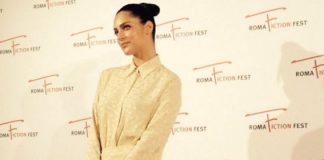 Miriam Leone, outfit minimal per il red carpet del Roma Fiction Fest 2015