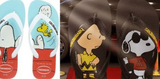 Peanuts mania: anche Snoopy e compagni finiscono sulle infradito