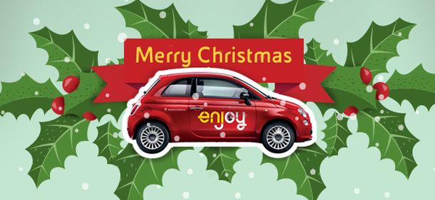 Enjoy, regalare il car sharing di Eni a Natale è facile con le Christmas Card
