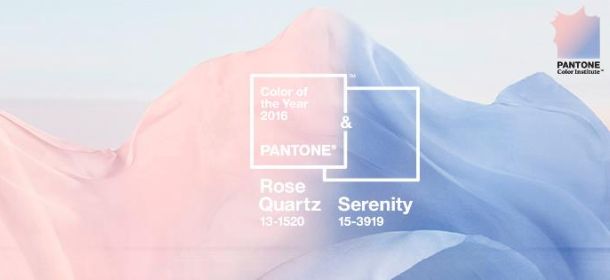 Pantone: Rosa Quarzo e Azzurro Serenity sono i colori del 2016