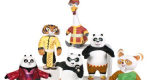 Kung Fu Panda 3, Famosa dedica una linea di peluche ai protagonisti