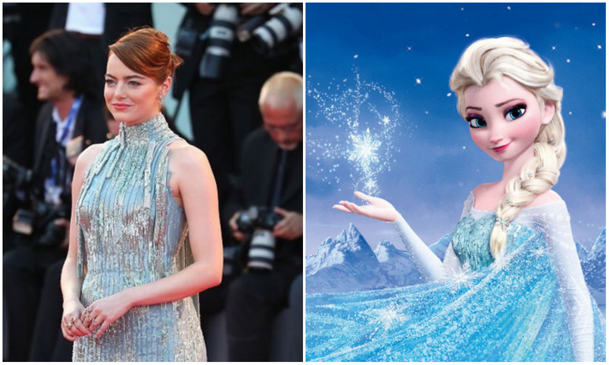 Venezia 73: Emma Stone, look “Frozen” sul red carpet e floreale in conferenza stampa