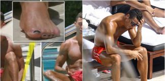 Cristiano Ronaldo: la bufera dello smalto ai piedi