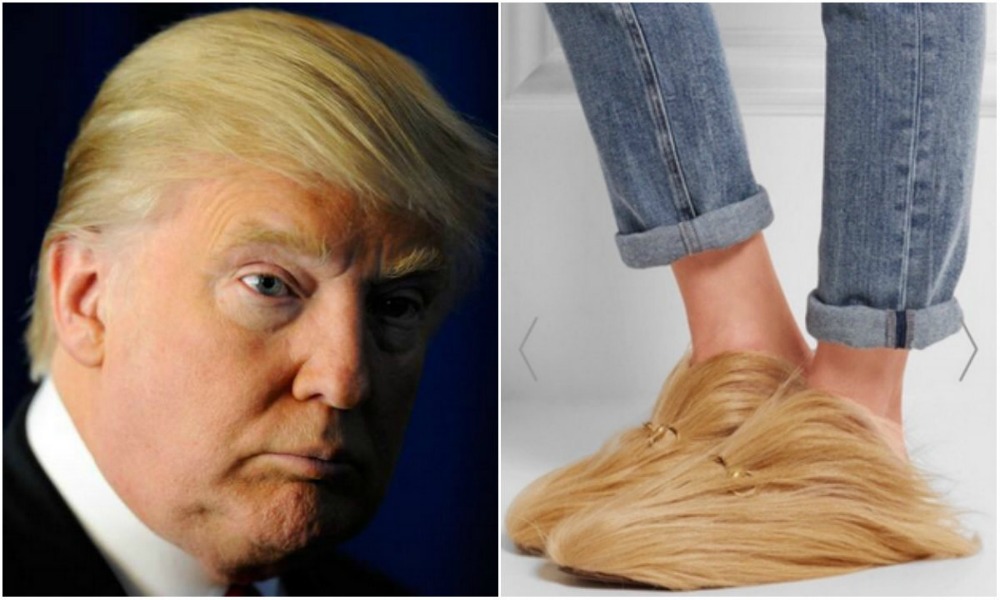 Le pantofole pelose di Gucci sembrano i capelli di Donald Trump?