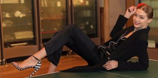 Gigi Hadid ping pong