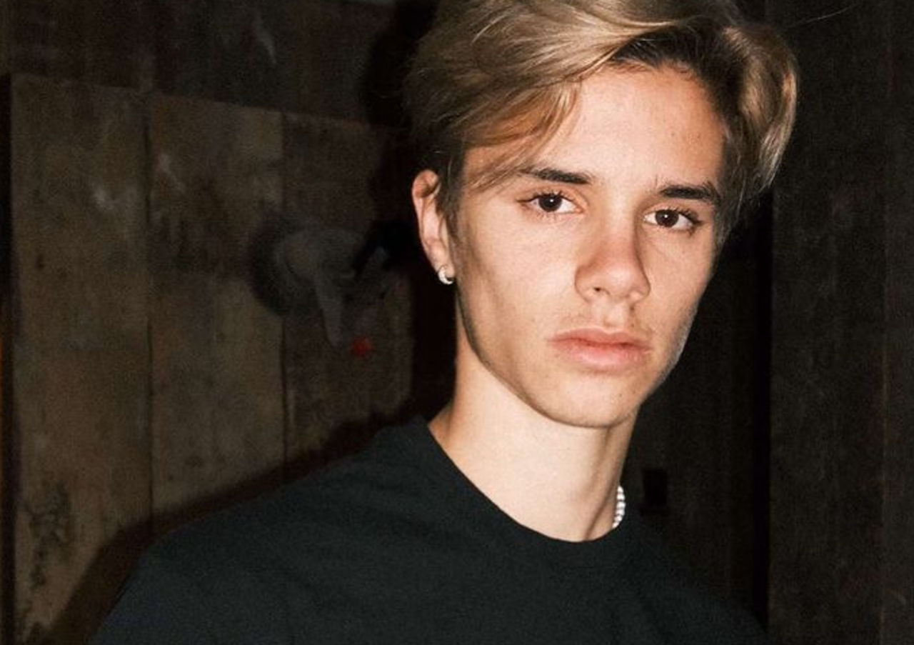 Romeo Beckham sulla copertina di Uomo Vogue