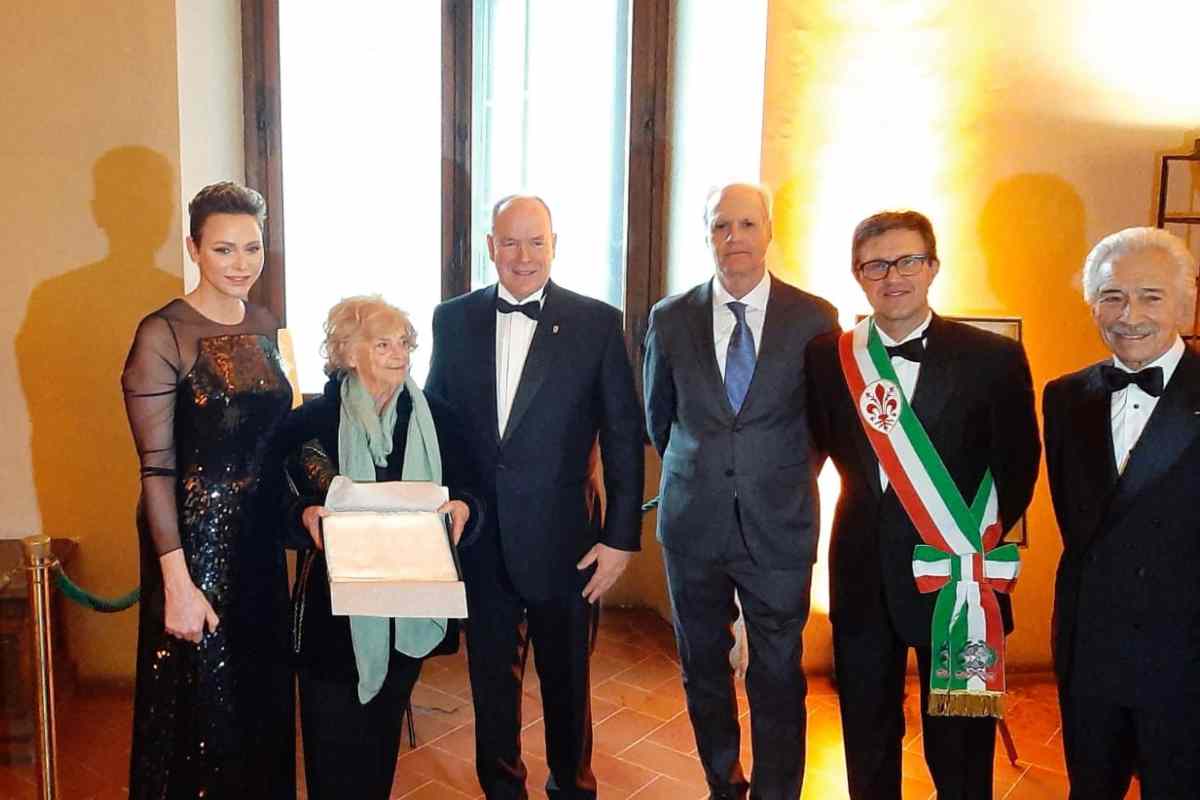 Charlene di Monaco alla cena di gala a Firenze