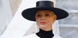 Charlene di Monaco look scuro estate