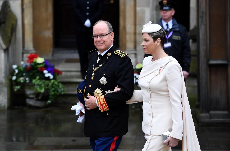 Il principe Alberto e la principessa Charlene di Monaco