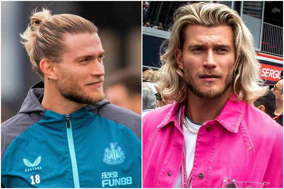 loris karius look capelli lunghi