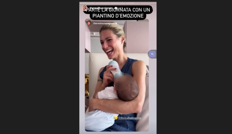 michelle hunziker cesare nipote lacrime