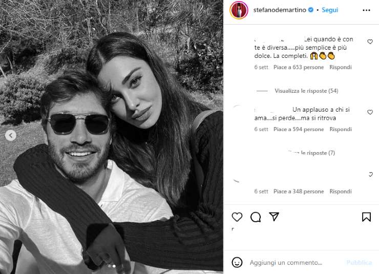 Stefano De Martino e Belen foto