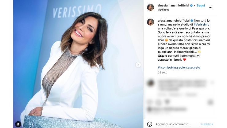 alessia mancini a verissimo