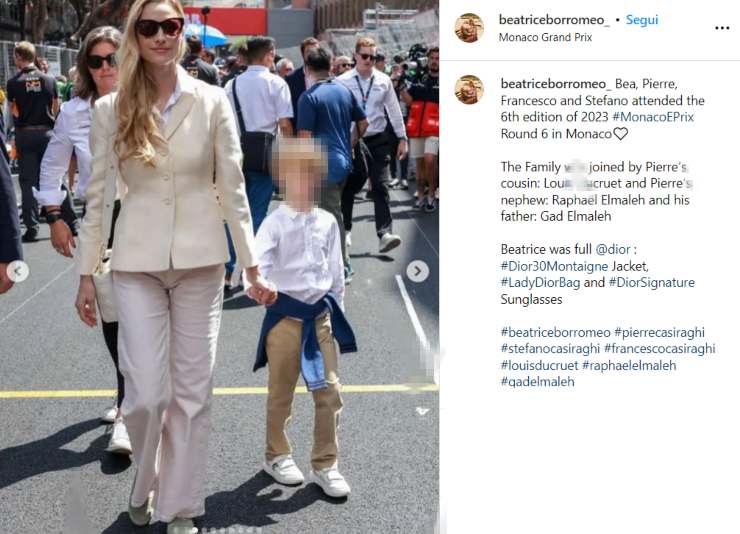 beatrice borromeo look eprix casual