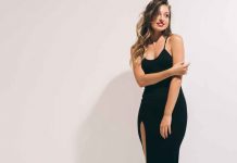 abito nero ragazza