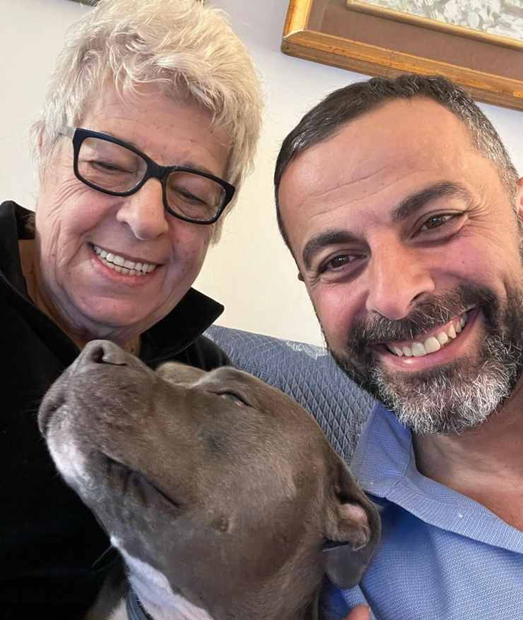 Marcello Messina e Luna, la sua cagnolina