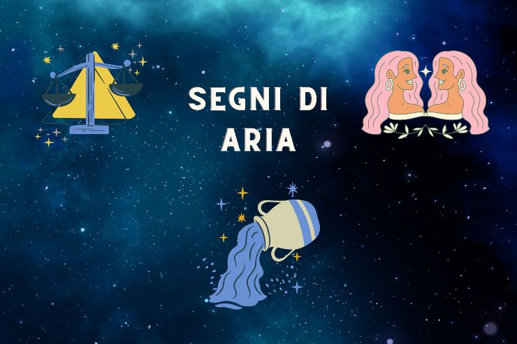 Ascendente, i segni d'aria 