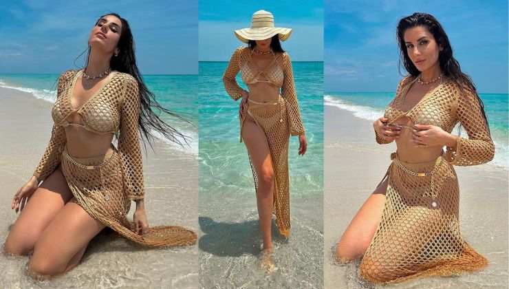 Valentina Vignali look spiaggia