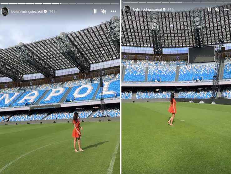 belen sul campo dello stadio Maradona