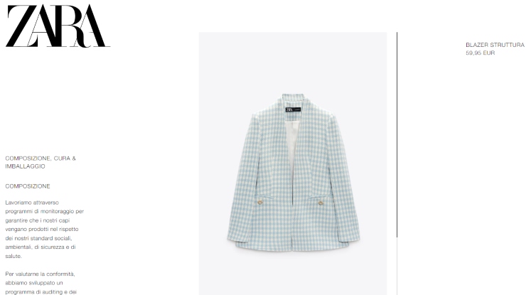 blazer giacca kate middleton zara quadretti