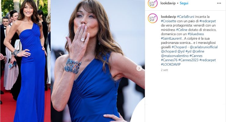 carla bruni abito