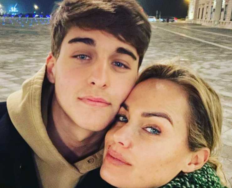 Davide Bonolis con la mamma