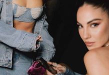 giulia de lellis total denim look estate