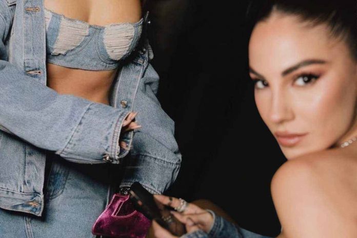 giulia de lellis outfit jeans giulia de lellis total denim look estate