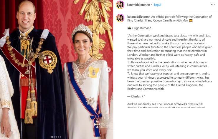 kate middleton incoronazione doppio abito 