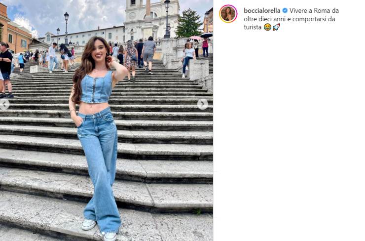 lorella boccia outfit look denim jeans