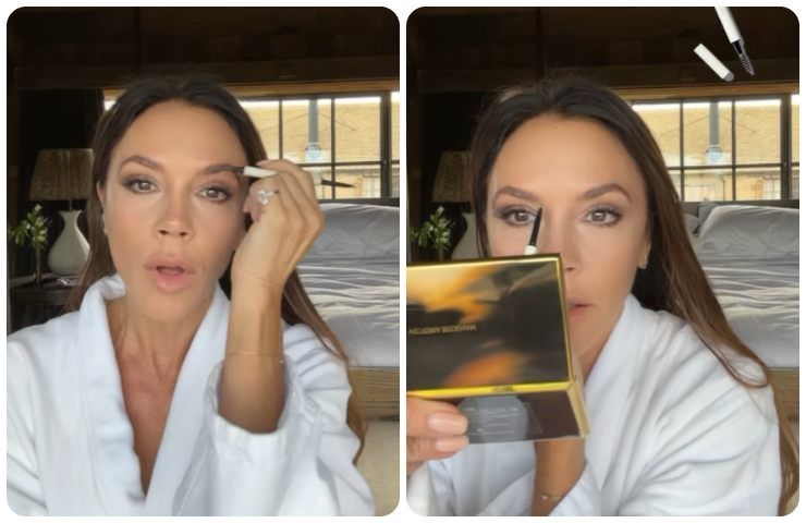 victoria beckham beauty routine specchio