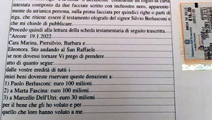 Berlusconi 100 milioni