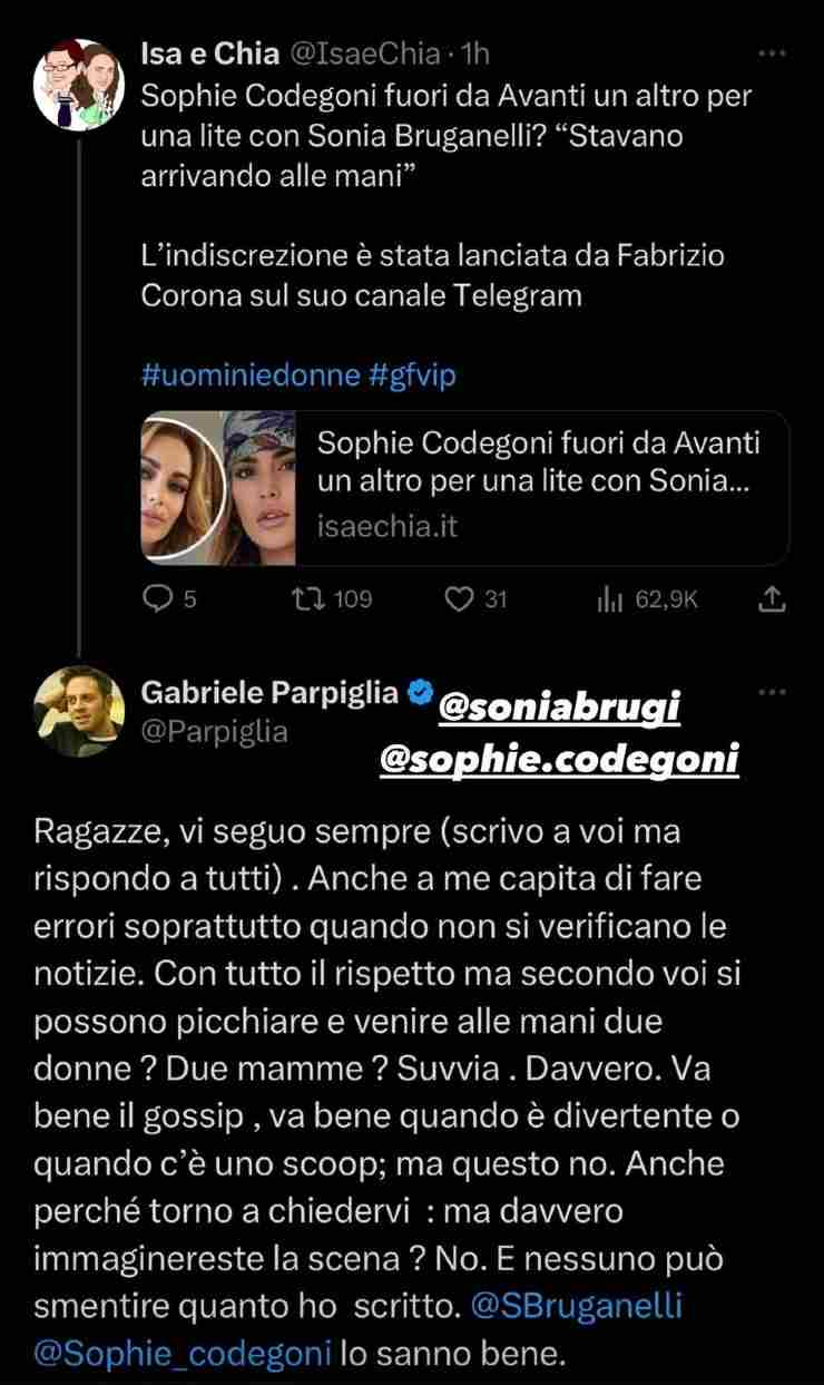 Gabriele Parpiglia Sophie Codegoni