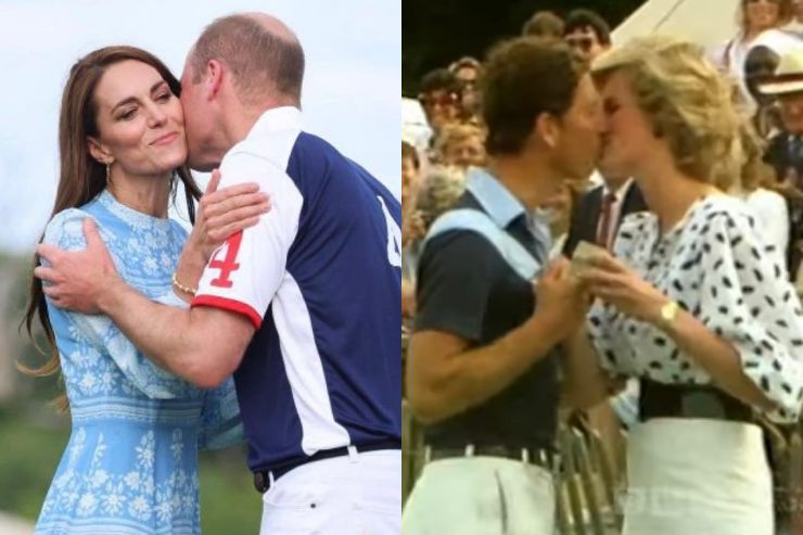 Il bacio fugace tra William e Kate