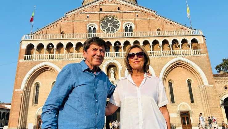 gianni morandi con la moglie anna