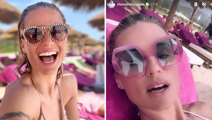 le vacanze di michelle hunziker