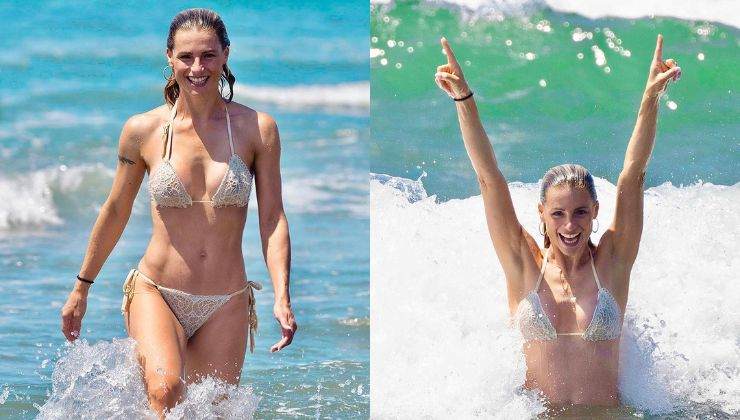 Michelle Hunziker in bikini